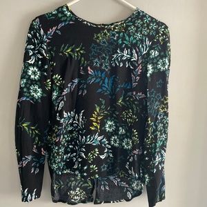 Long Sleeve Button-Back Blouse